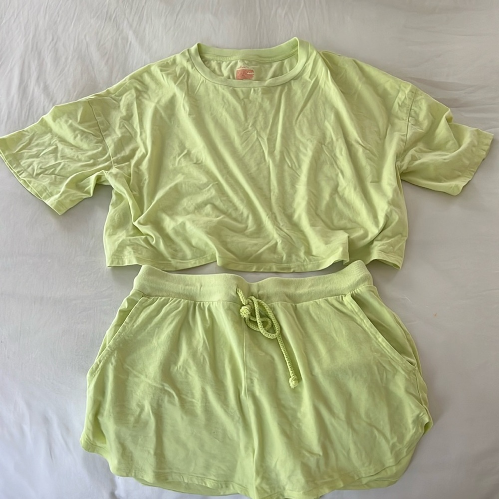 Colsie Set, neon green, size large